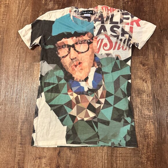 Hipster SALSA T-shirt (Size: Small) multi-color retro style in great condition! - Picture 4 of 4